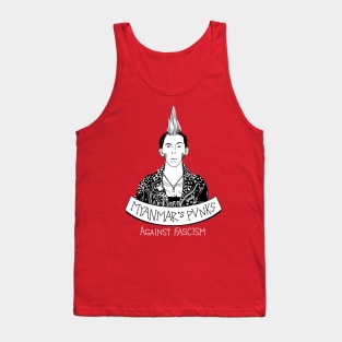 Myanmar's Punks against fascism Tank Top